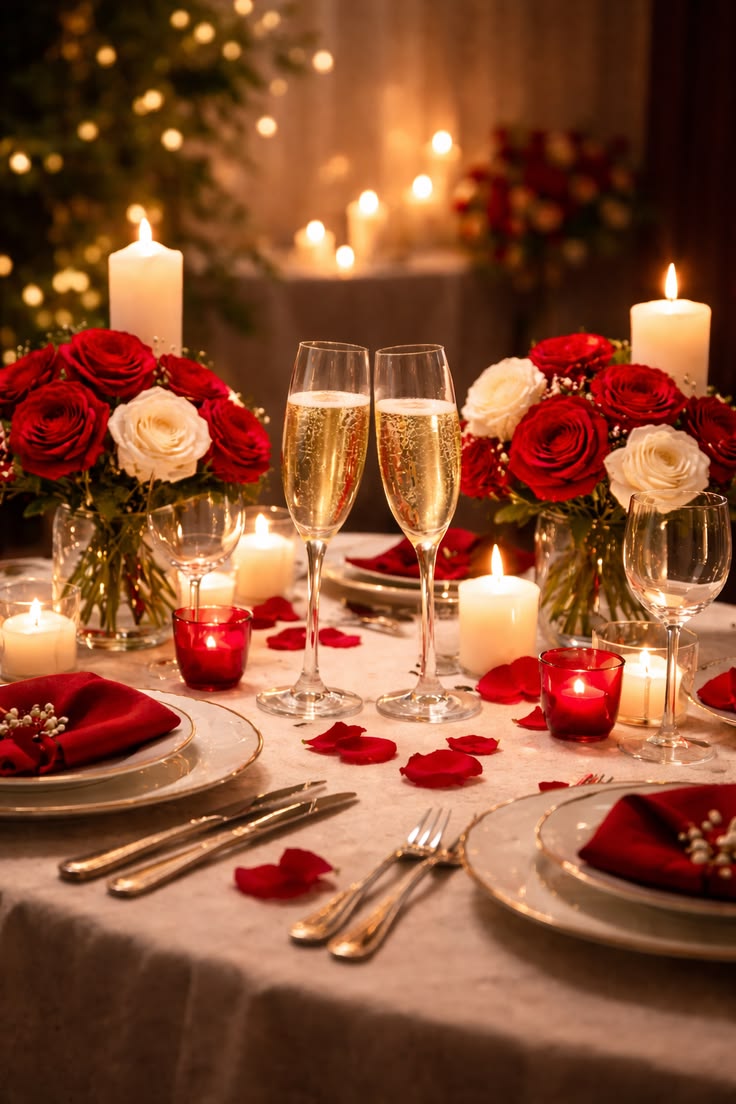 Romantic floral arrangement
